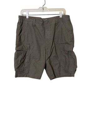 Frye & Co. Mens Cargo Shorts Size 32 Khaki Gorpcore Cotton Blend WPockets